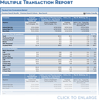 Sample: Transaction Comparison Report